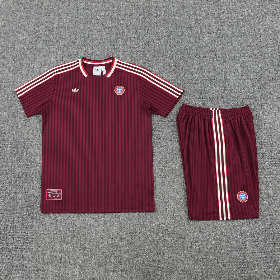Conjunto Social Bayern Manga Curta 25/26