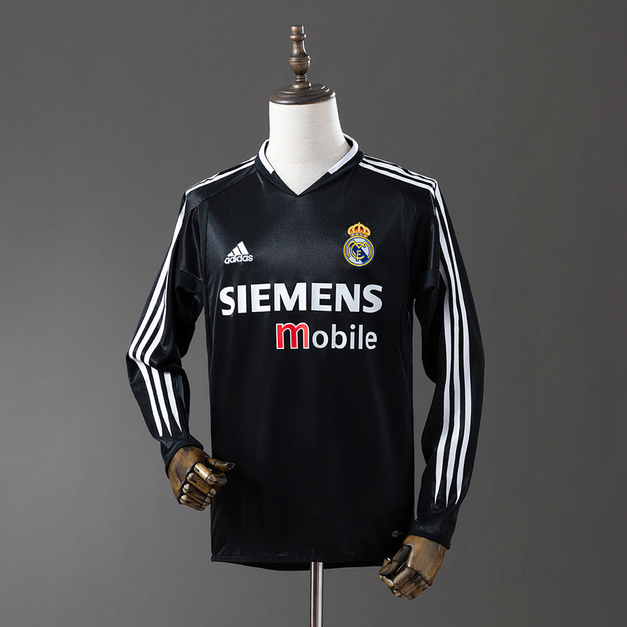Real Madrid Secundária Terceira Retrô Manga Longa Camisa 04/05