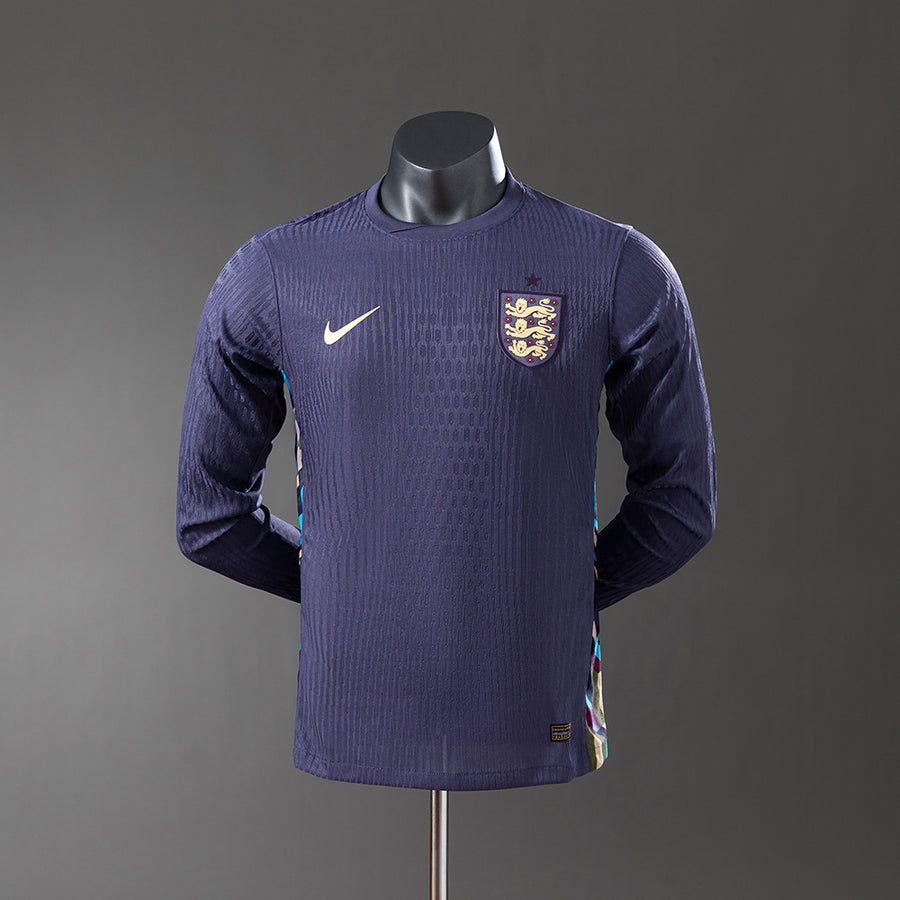 Inglaterra Secundária Manga Longa Versão Jogador Camisa 2024