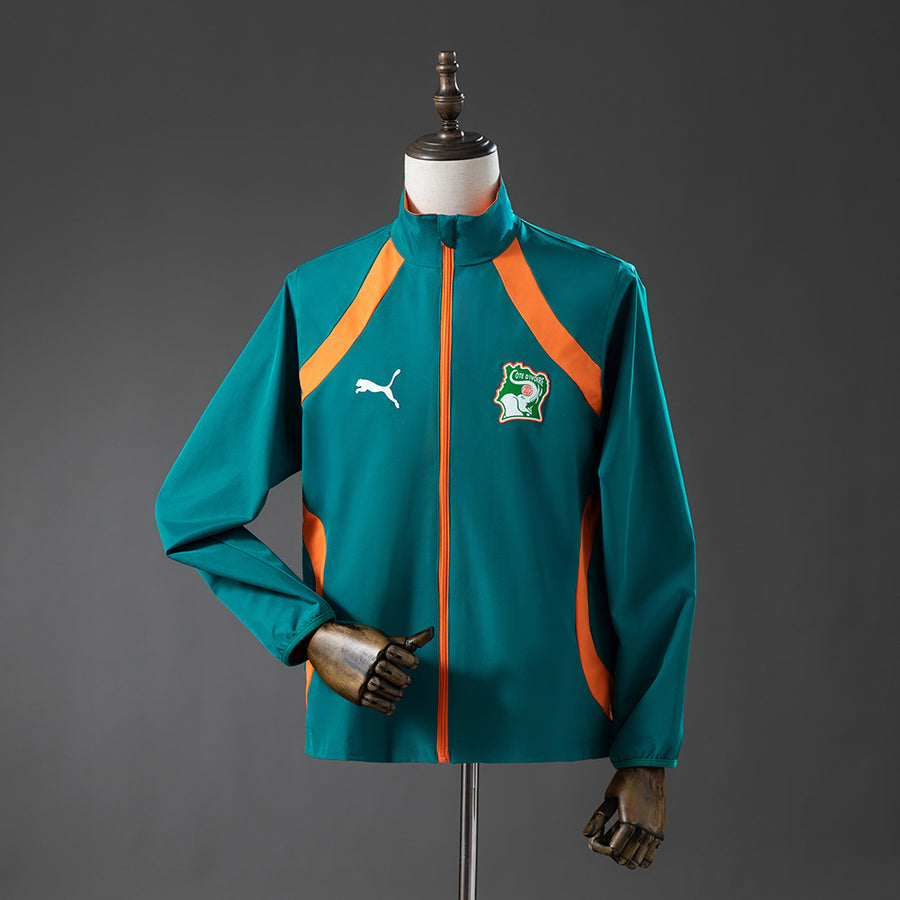 Costa do Marfim Reversível - Verde & Laranja Corta Vento Jaqueta 2026