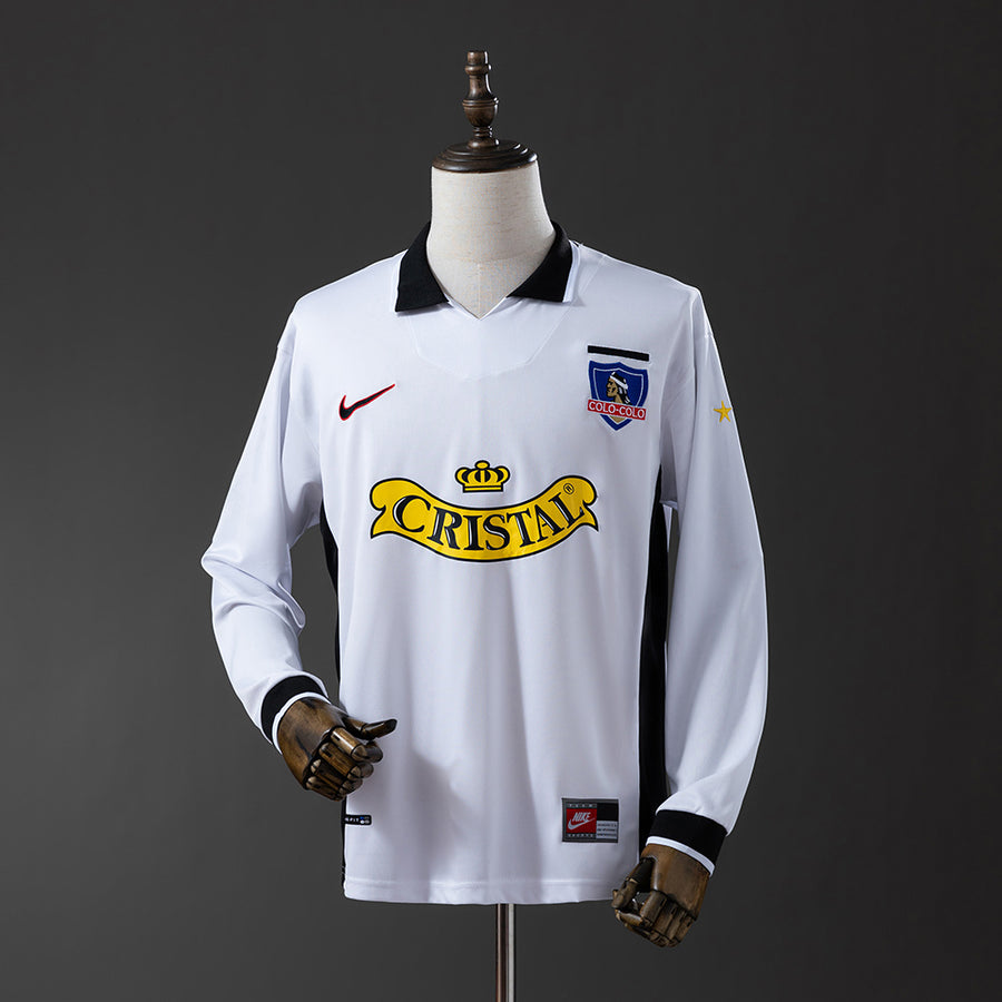 colo colo Principal Retrô Manga Longa 97/98