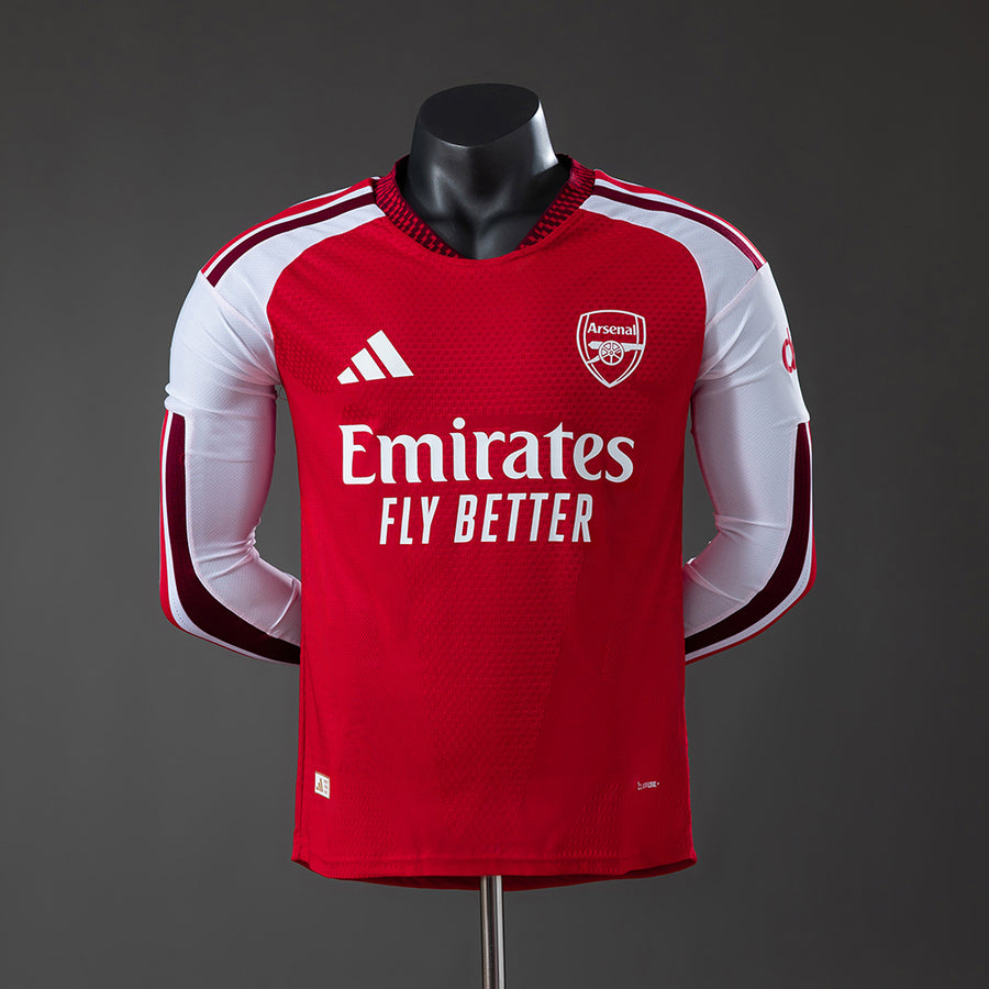 Arsenal Long Sleeved Principal Versão Jogador Camisa 26/27