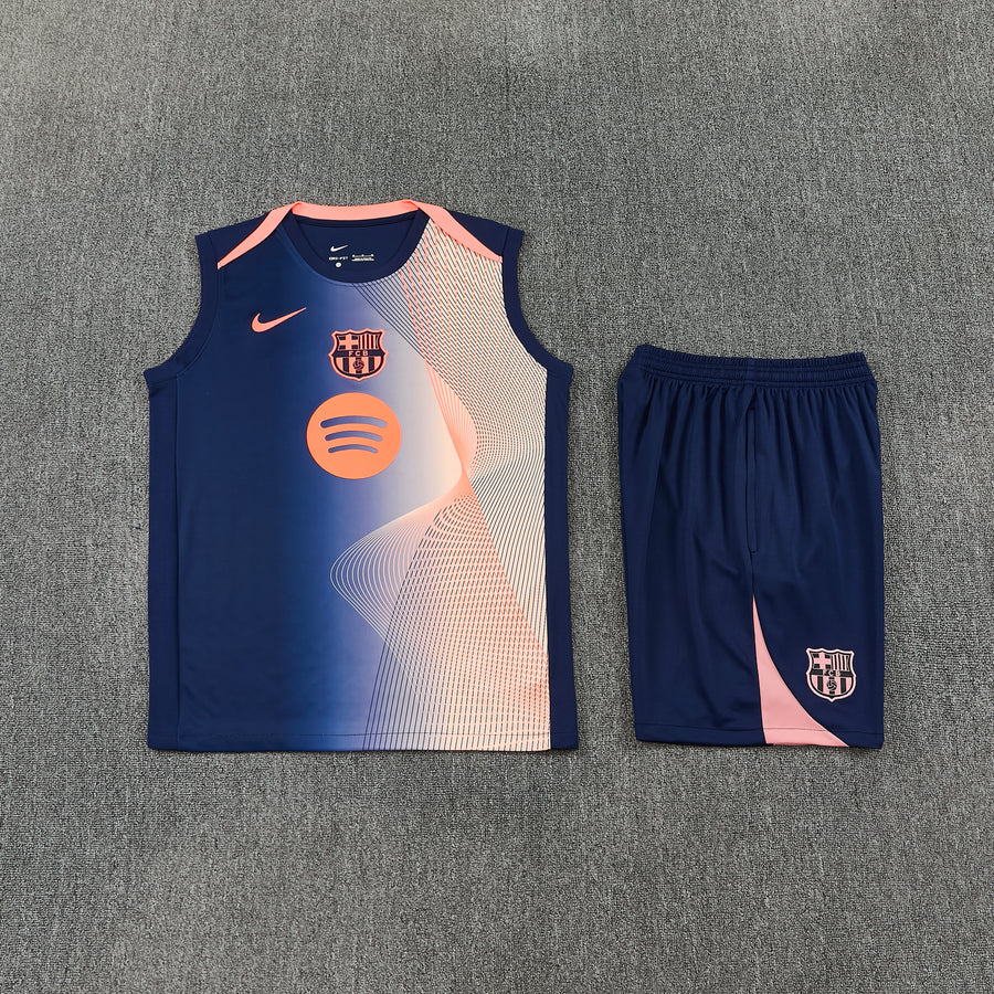 Conjunto Regata 26Barcelona.Laranja e azul safira