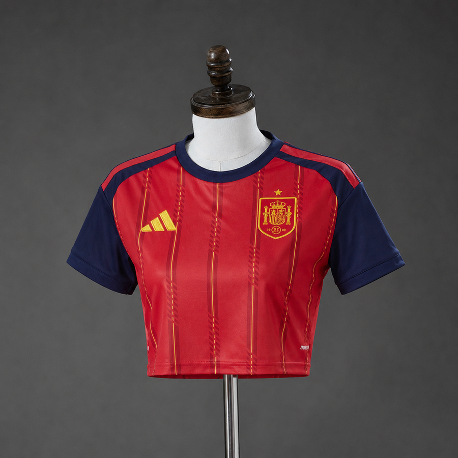 Espanha Crop Top Principal Feminino Camisa 2026