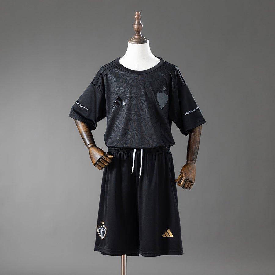 Atlético Mineiro Limitado Edição - Preto Infantil Kit Camisa 25/26