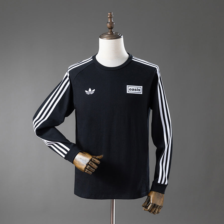 Oasis - Preto Manga Longa Camisa