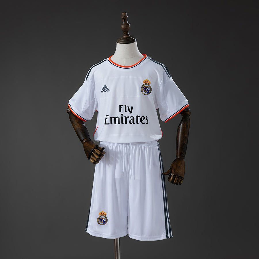 Real Madrid Principal Infantil Kit Retrô Camisa 13/14