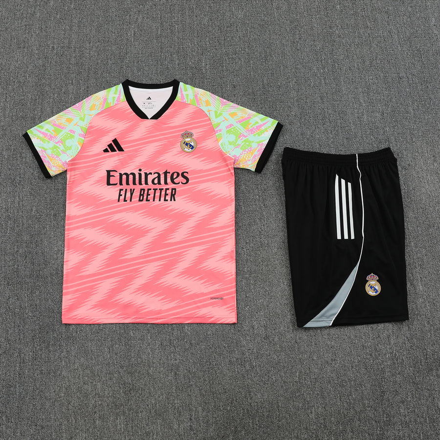Conjunto Social Real Madrid Treino Manga Curta 25/26