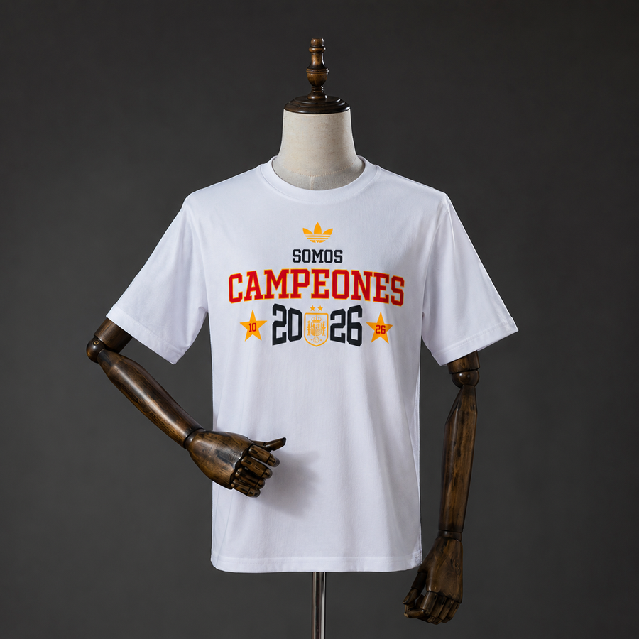 Espanha We Are Champions Branco ) Camisa