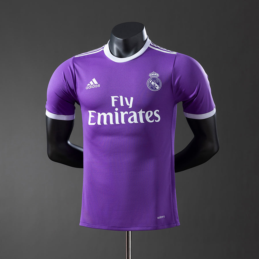 Real Madrid Secundária Retrô Versão Jogador Camisa 16/17