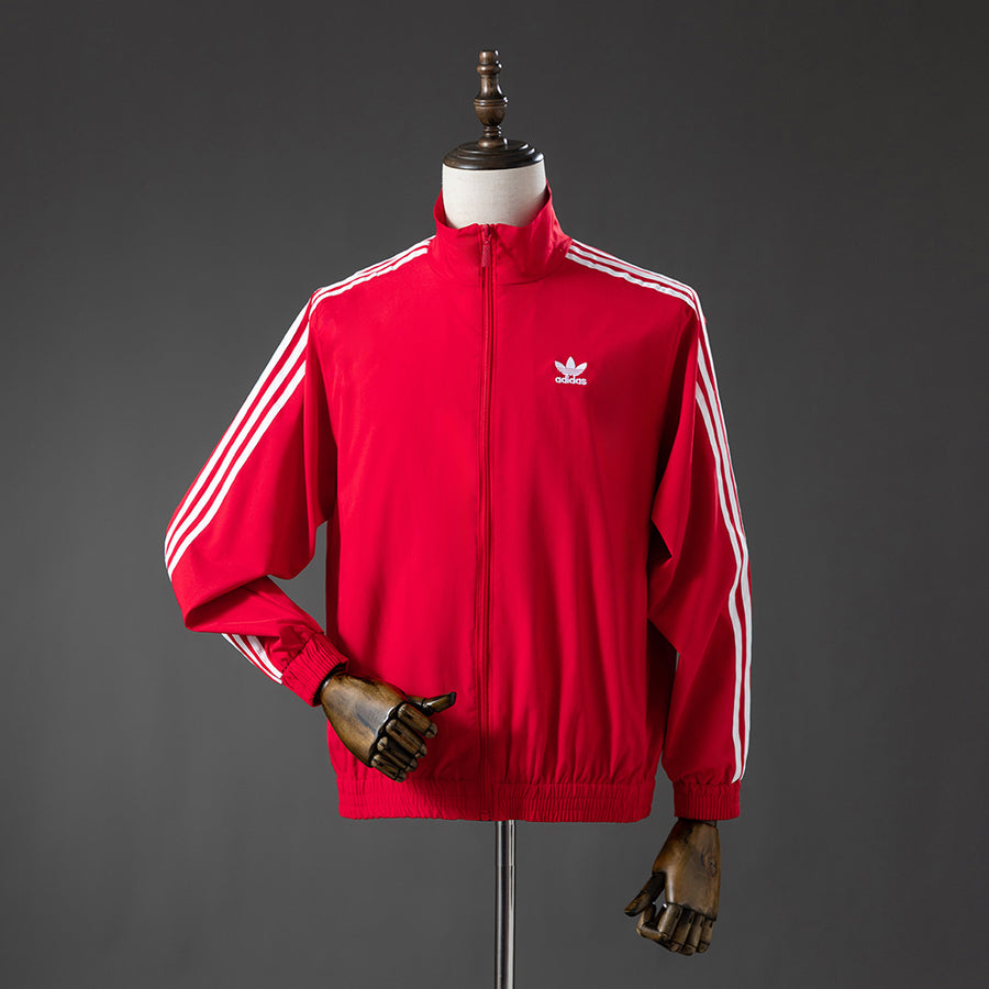 Three stripes Vermelho Corta Vento