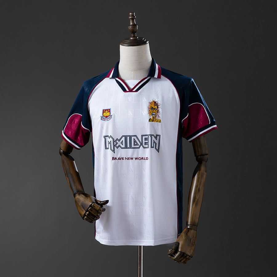 West Ham United Secundária Retrô Camisa 1999