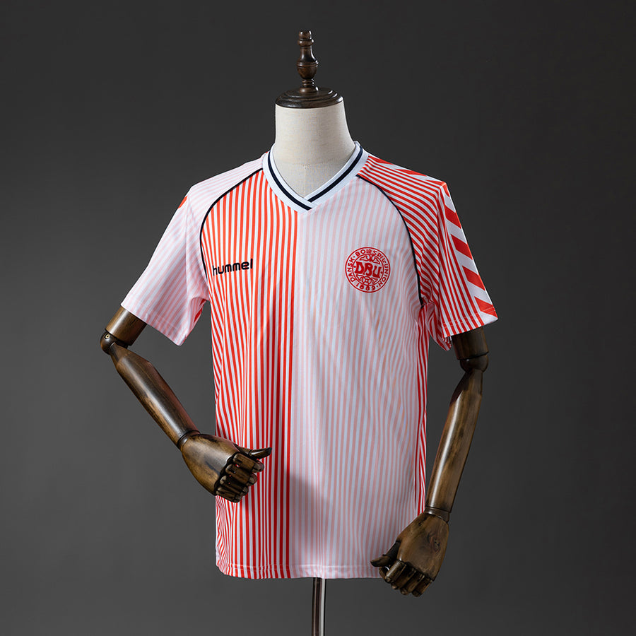 Denmark Secundária Retrô Camisa 1986
