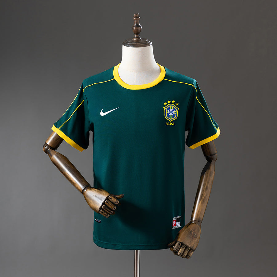 Brasil Verde Escuro Goleiro Retrô 1998