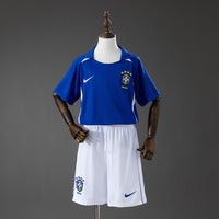 Brasil Secundária Infantil Kit Retrô Camisa 2028