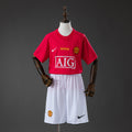 Manchester United Principal Infantil Kit Retrô Camisa 07/08