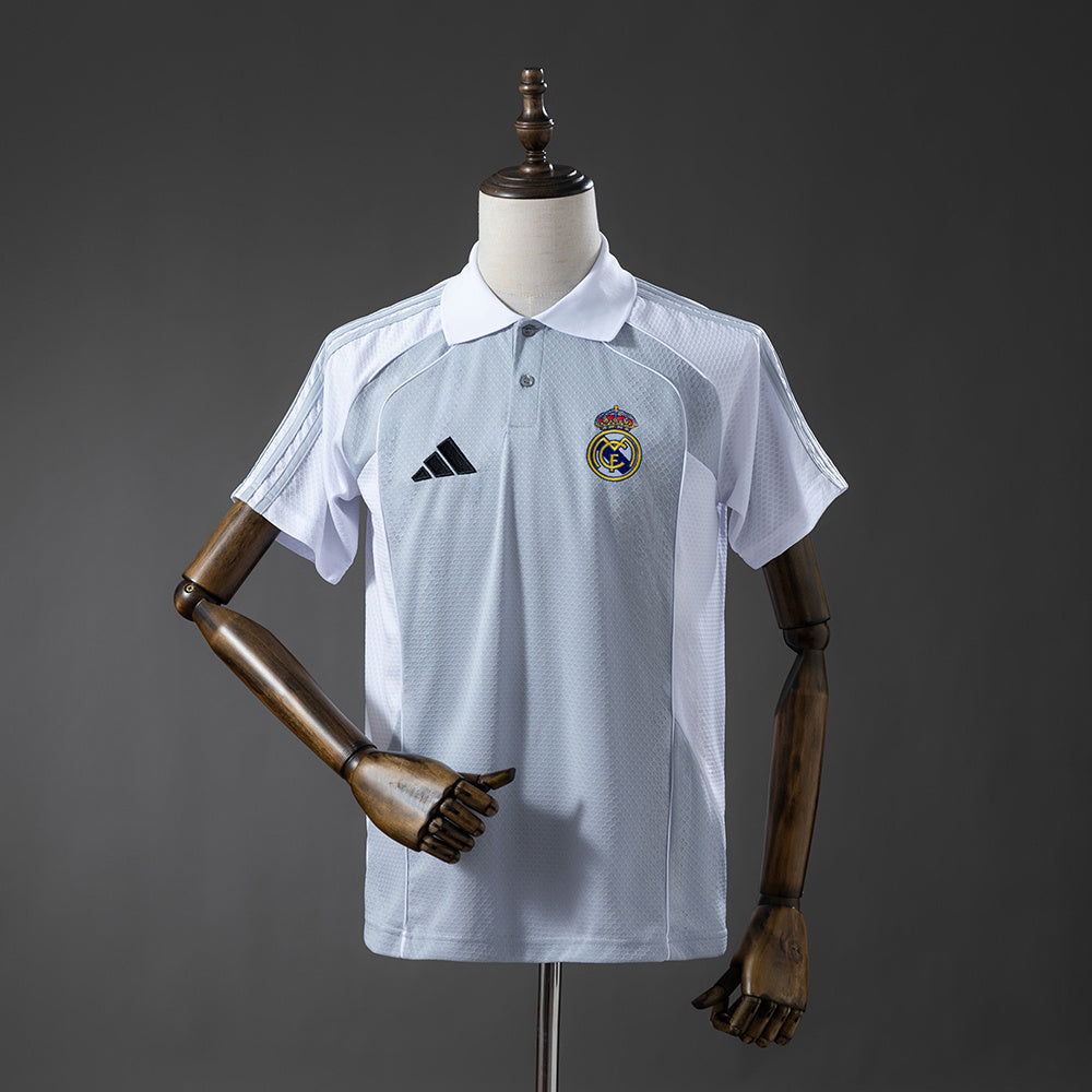 Real Madrid - Cinza & Branco Polo 25/26