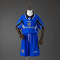 Manchester United Secundária Terceira Infantil Kit Retrô Camisa 1998