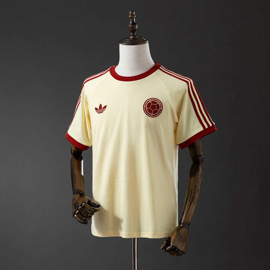 Colômbia FCF National Time -chalk Branco Camisa