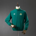 Newcastle United Reversible - Army Verde & Amarelo Corta Vento Jaqueta