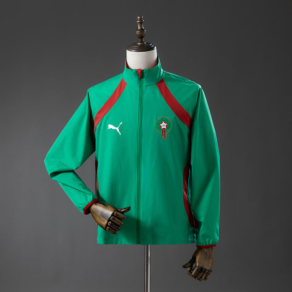 Marrocos Reversível - Vermelho & Verde Corta Vento Jaqueta 2026