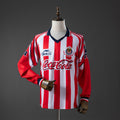 Chivas Guadalajara Principal Retrô Manga Longa Camisa 98/99