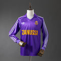 Real Madrid Secundária Retrô Manga Longa Camisa 84/85