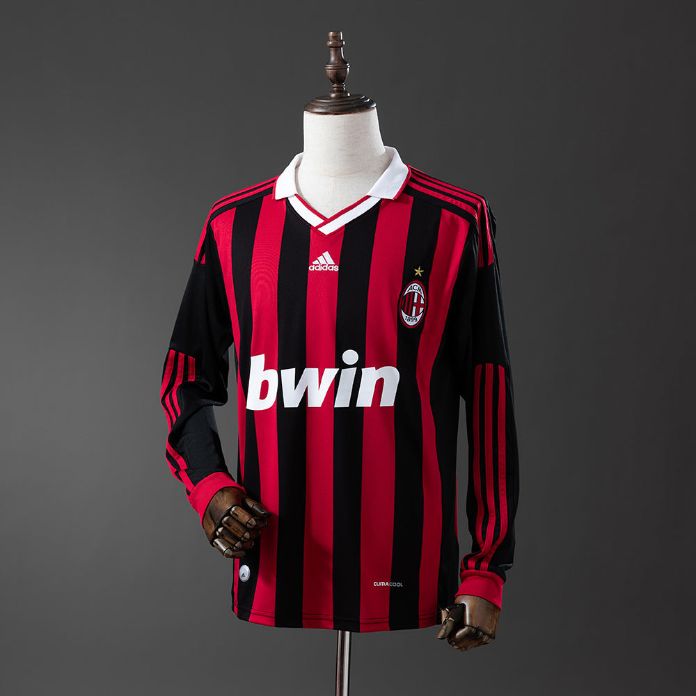 AC Milan Principal Retrô Manga Longa 09/10