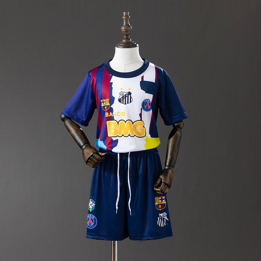 Neymar jr Infantil Kit Comemoração Camisa 25/26