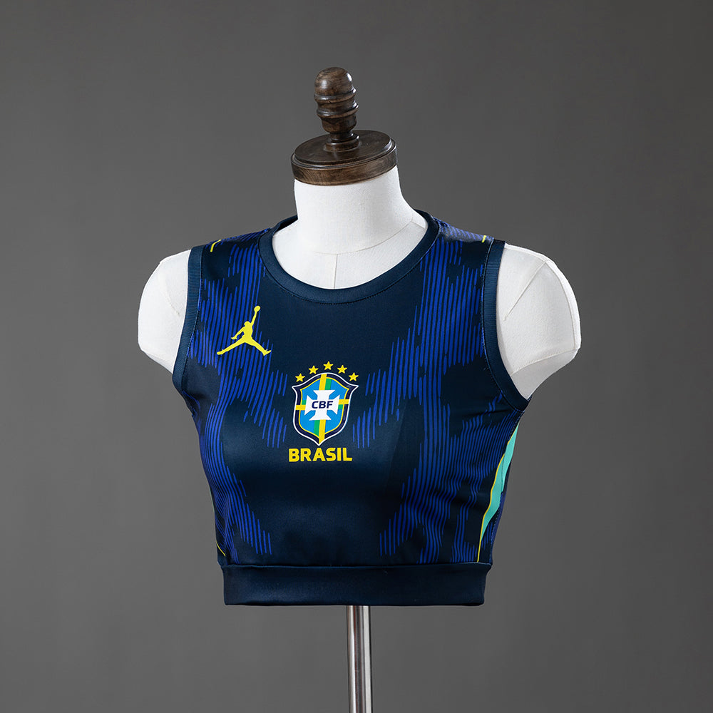 Brasil Crop Top Tank Top Secundária Feminino 2026