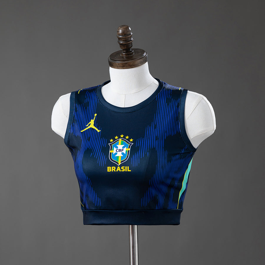 Brasil Crop Top Tank Top Secundária Feminino 2026