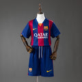 Barcelona Principal Infantil Kit Retrô Camisa 14/15