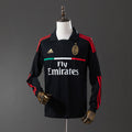 AC Milan Secundária Retrô Manga Longa Camisa 11/12