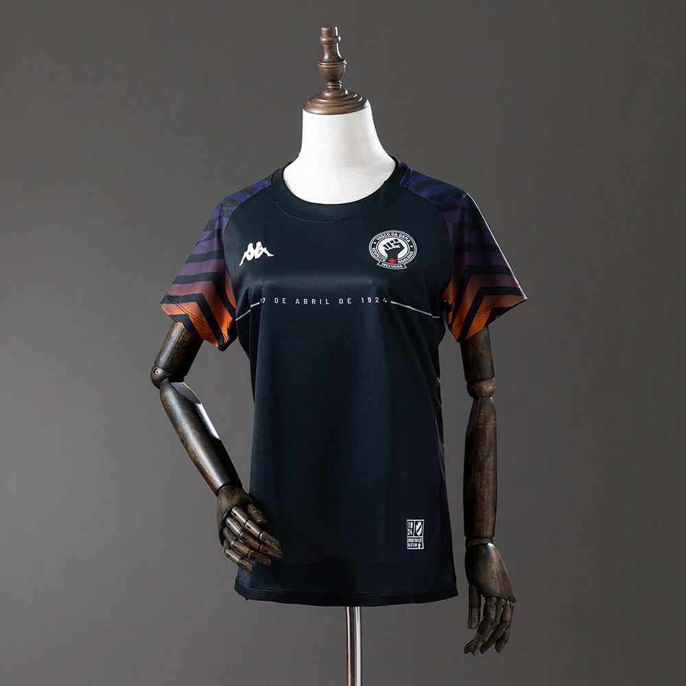 Vasco da Gama 2 CR-Preto Feminino Pré-jogo Camisa 24/25