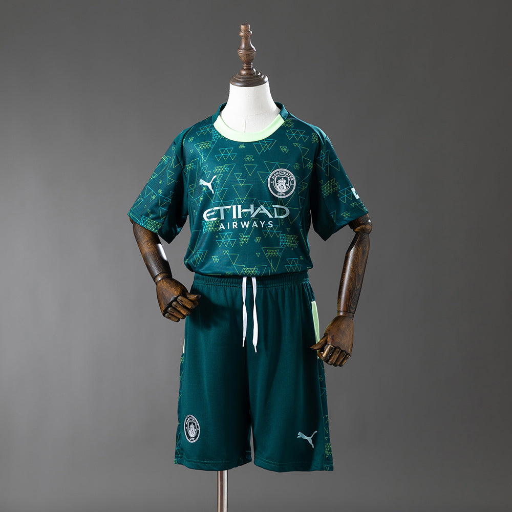 Manchester City Secundária Quarta Infantil Kit Camisa 25/26