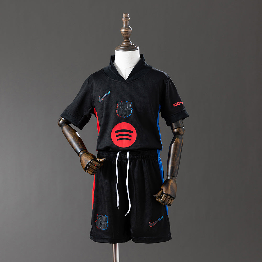 Barcelona Secundária Infantil Kit Camisa 24/25