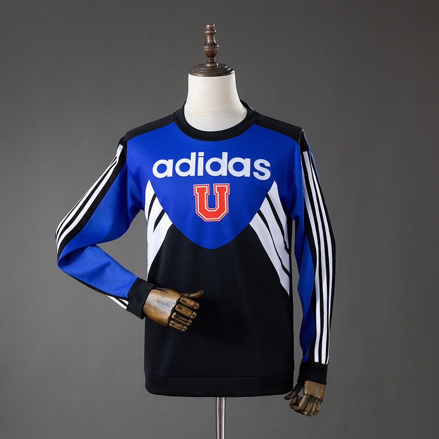 Universidad de Chile Classic Graphic Sweatshirt - Azul Manga Longa