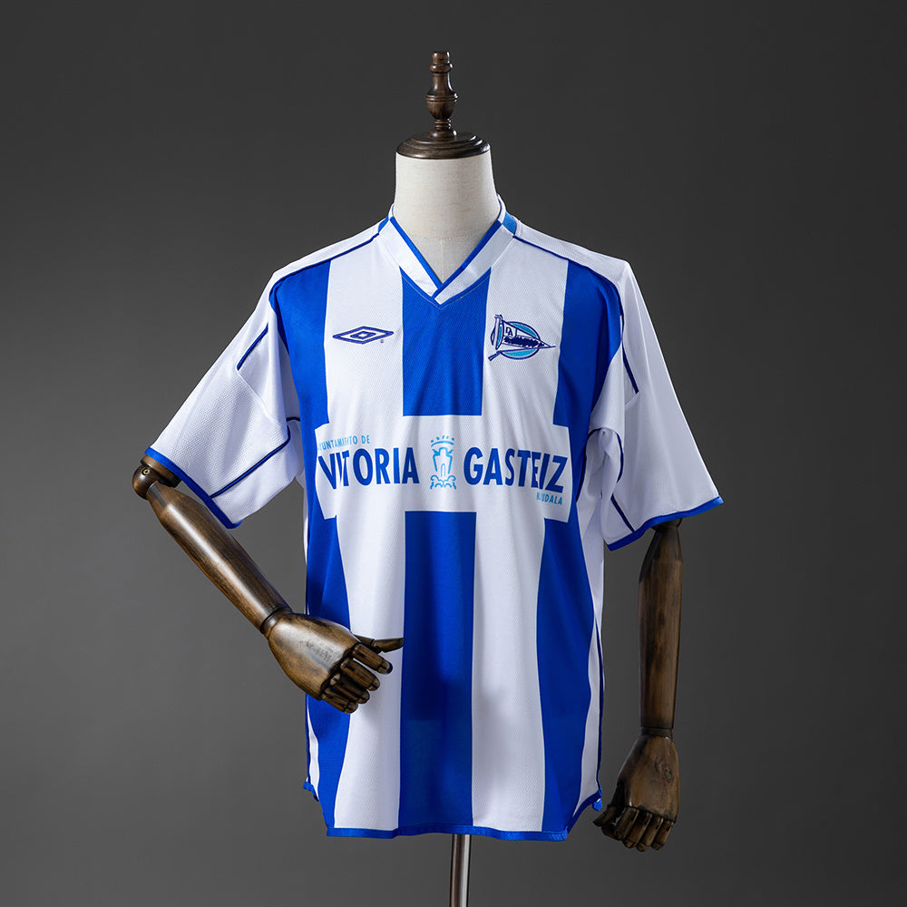 Deportivo Alavés Principal Retrô Camisa 03/04