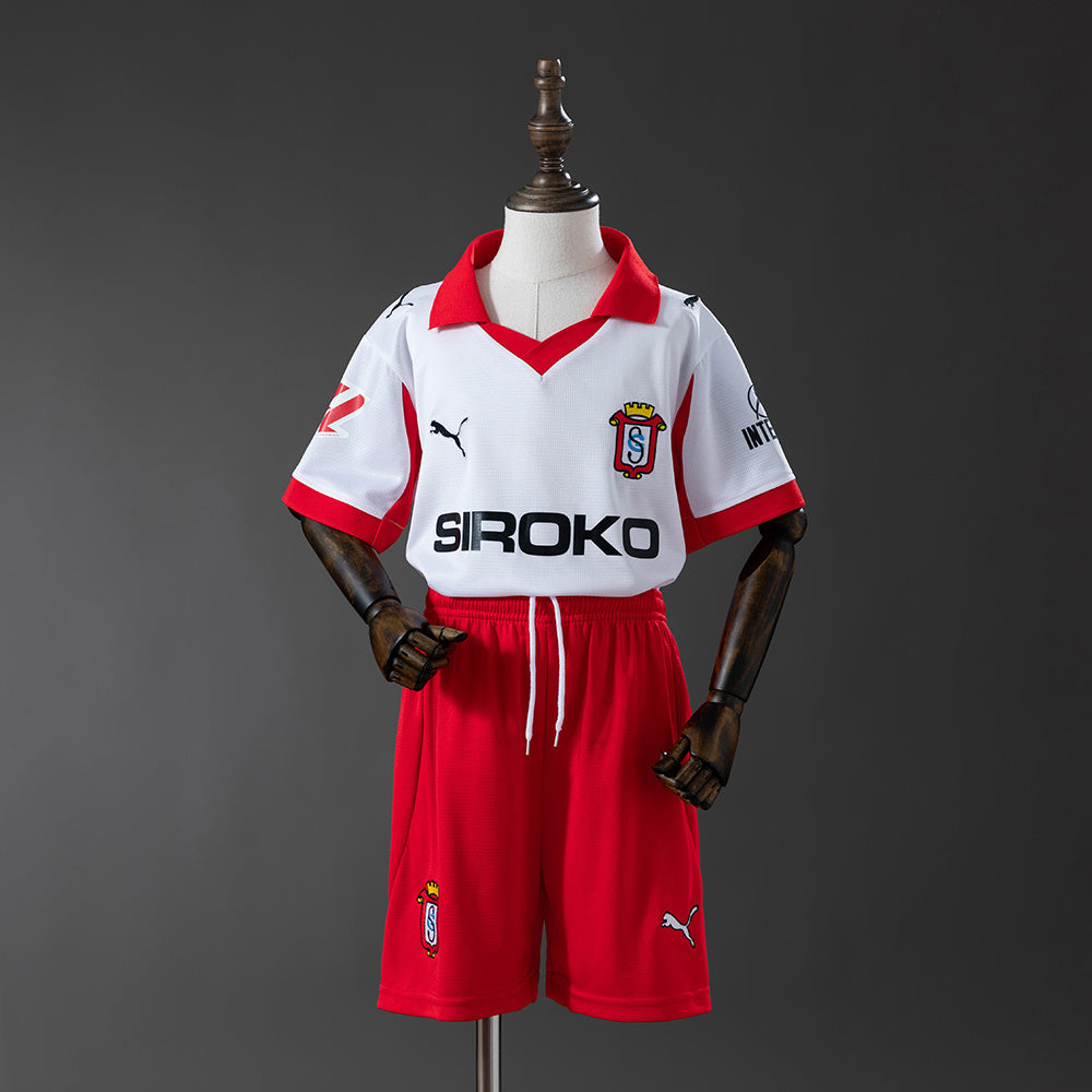 Sporting Gijon Secundária Terceira Infantil Kit Camisa 25/26