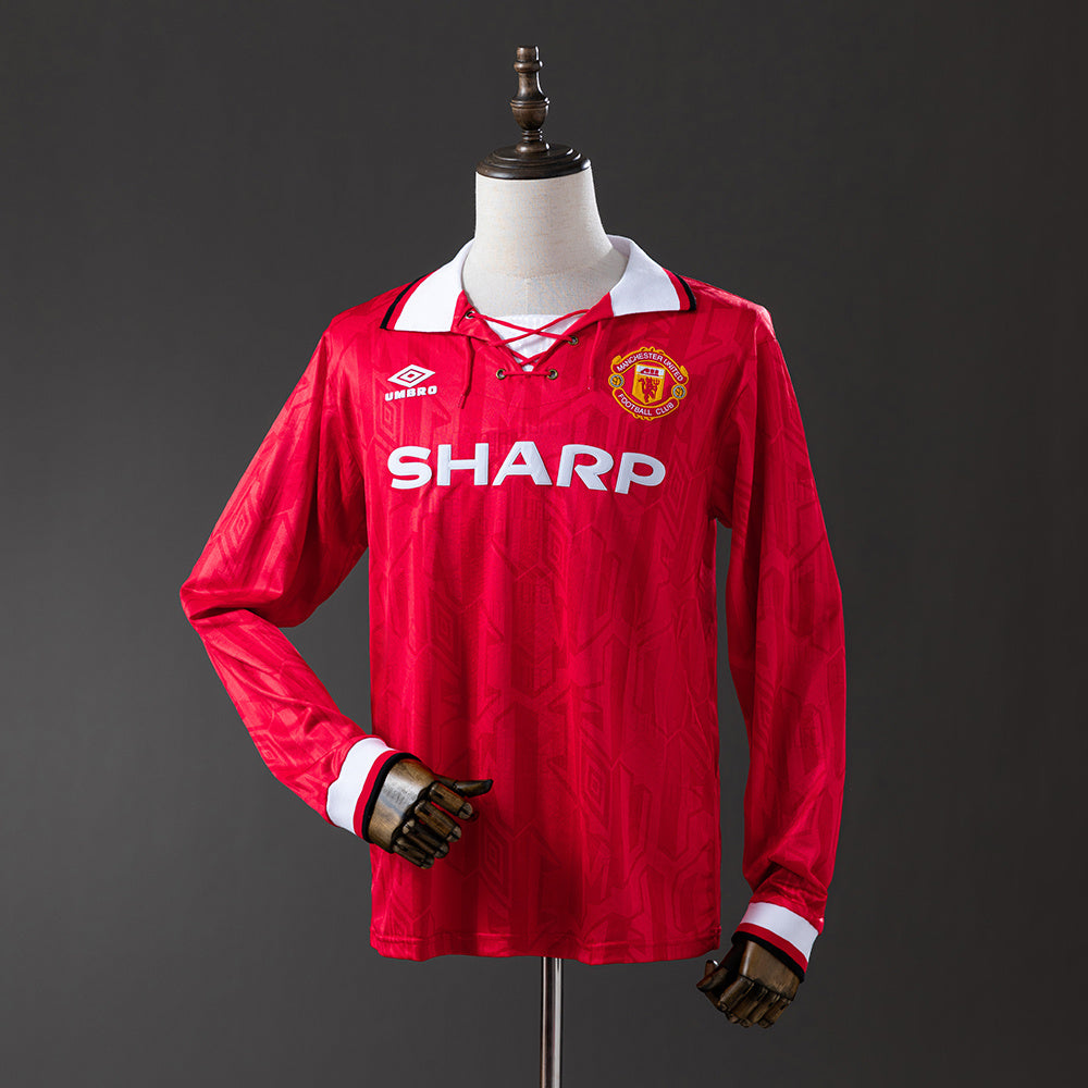 Manchester United Principal Retrô Manga Longa 1994