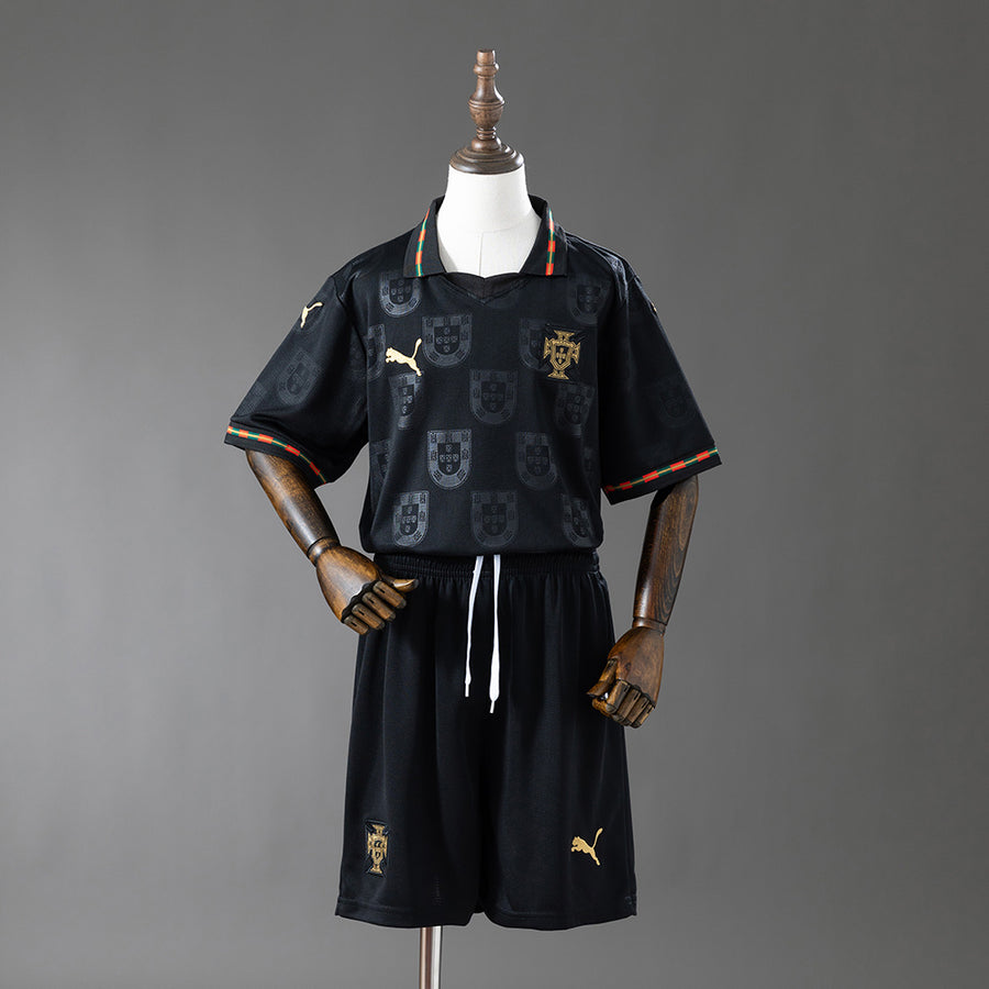 Portugal Preto Infantil Kit Camisa 2028