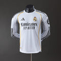 Real Madrid Principal Manga Longa Versão Jogador Camisa 25/26