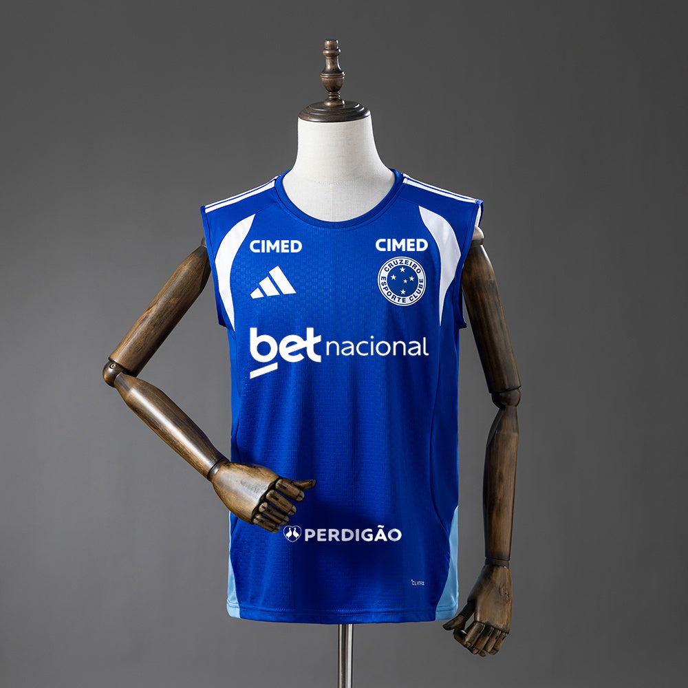 Cruzeiro All sponsors - Azul Colete Treino Camisa 26/27