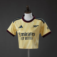 Arsenal Crop Secundária Terceira Feminino Camisa 26/27
