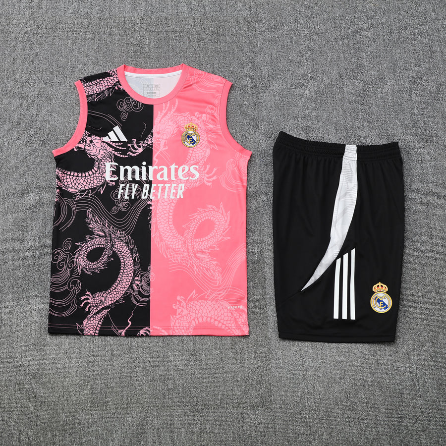 Conjunto Regata com do Real Madrid Colete Treino 25/26