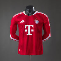 Bayern Munich Long Sleeved Principal Versão Jogador Camisa 26/27