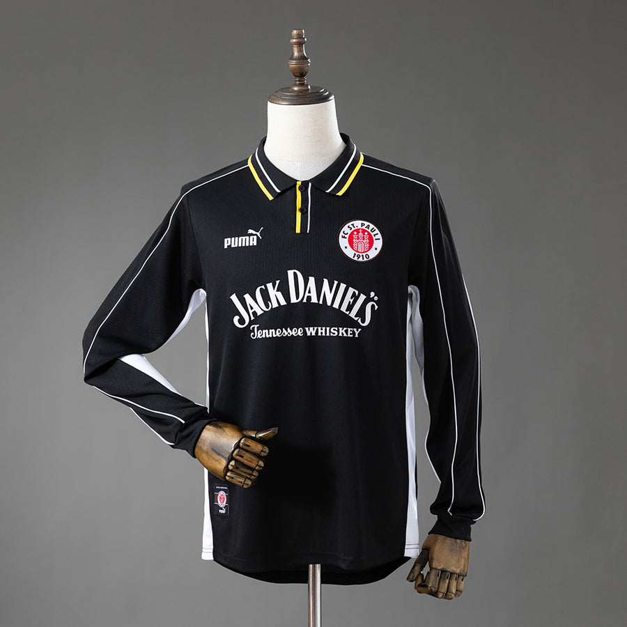 St. Pauli Secundária Retrô Manga Longa Camisa 99/00