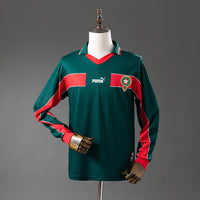 Morocco Principal Retrô Manga Longa Camisa 1998