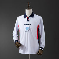 Inglaterra Principal Retrô Manga Longa 1998
