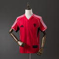 Manchester United US Pack Full-Button Baseball Vermelho Camisa 25/26